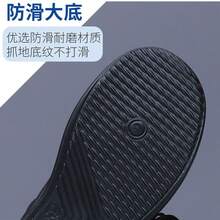夏のメッシュサンダル、メンズメッシュシューズ、古い北京布靴、中空通気性、軽量ビーチシューズ、柔らかい底の滑り止めダッドシューズ - グレー - チェックする 4