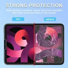 2 paquetes de protector de pantalla compatible con iPad Air/Pro/Mini 1 2 3 4 5 6 7 8 9/10/generación de 10.9 pulgadas, 12.9 pulgadas 9.7 pulgadas 7.9 pulgadas 10.2 pulgadas 10.5 pulgadas 11 pulgadas (2010/2011/2012/2017/2018/2019/2022/2021/2022/2024) Tableta - Vidrio templado, resistente a golpes, a prueba de agua, a prueba de caídas, resistente a arañazos, antihuellas dactilares, cobertura completa