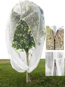 Bolsas de malla con cierre para el jardín: Cubierta protectora de red para frutas y verduras, bolsas de red de barrera contra pájaros para evitar insectos, cigarras, ardillas - Redes de poliéster de múltiples tamaños