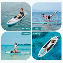 Sweetcrispy Inflatable Stand Up Paddle Board, 10.5'*33'' Paddle Boards With Non-Slip Deck, Durable Advanced Material And Complete Accessories For All Skill Levels - Black - View 9