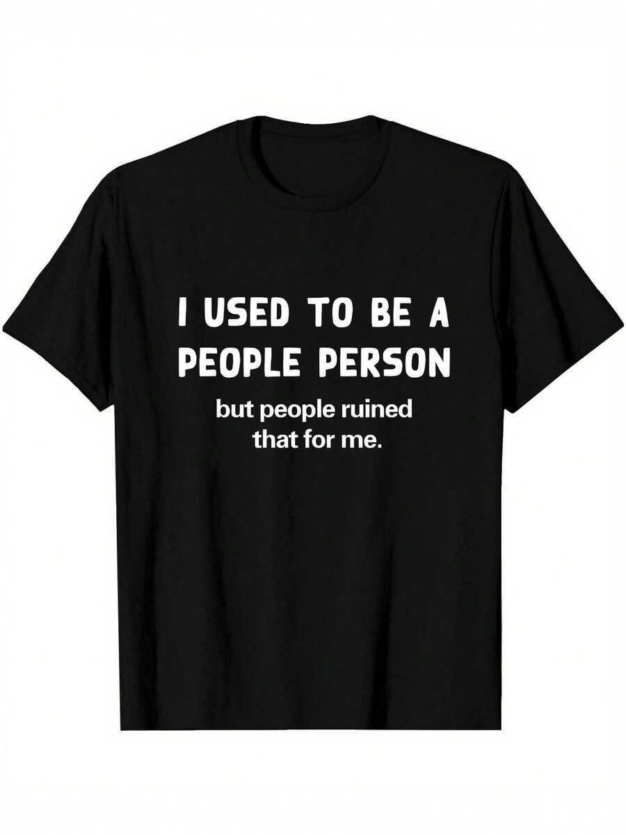 Round-Neck Printed Short-Sleeved T-Shirt, Made Of Comfortable And Breathable Material, A Casual Sporty Style Men's 100% Pure Cotton Street T-Shirt