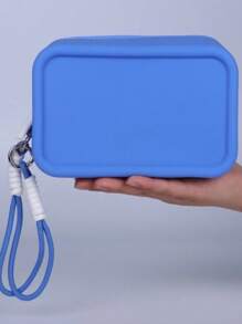 Nuevo neceser de silicona de gran capacidad, portátil, impermeable para viajes. Ideal para almacenar joyas, maquillaje, resistente a la presión y no deformable. También se puede usar como portapassaporte, cartera. Apropiado para salidas, hogar. Gran regalo para amigos, compañeros de clase, madres, novias.