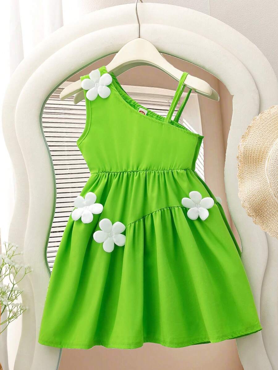 Rochie de vară, fără mâneci, fără mâneci, cu imprimeu floral, pentru copii mici