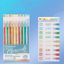Set de 3 bolígrafos para planificador de estudiante, 9 colores de bolígrafos de alta capacidad para planificador, bolígrafos para dibujar, resaltadores, rotuladores finos, útiles escolares, regalos para estudiantes, regalos de cumpleaños