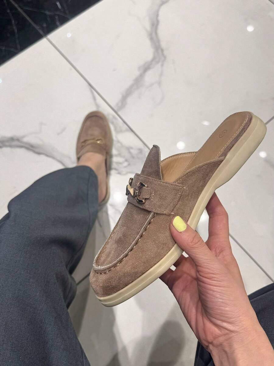 Casual Versatile Flat Sandals, Summer - Khaki - View 1