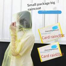 1/5/8/12pcs Disposable Raincoat For Men & Women, Portable Mini Adult Rain Poncho, Perfect For Outdoor Camping, Hiking, Cycling, Sports Waterproof Rainwear, Essential Travel Item (Packaging Letters & Color Randomly)