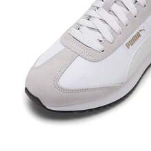 男鞋女鞋休閒鞋Puma R78 Nylon Retro 輕便舒適運動鞋低筒繫帶休閒鞋 399250 - 彪馬白-灰色-金色 - 查看 7