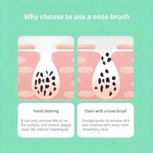 2/4 piezas Cepillo de silicona suave con forma de dedo para limpieza facial, eliminación de puntos negros, cepillo de nariz, cepillo exfoliante para limpieza facial, herramienta de cuidado