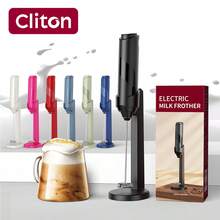 CLITON 6-Color Options (Black, White, Blue, Green, Pink, Red) Electric Milk Frother, 3 Styles: Single Serve, Plastic, Stainless Steel, Minimalist Design, Uses AA Batteries (Not Included), Quiet & Portable Milk Whisk, Suitable For Coffee, Kitchen, And Holiday Gifts, Ideal For Christmas, Weddings, And More - Multicolor - View 9