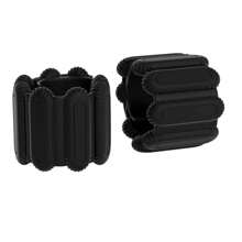 2 Piezas Pulsera deportiva de fitness yoga resistente al peso, pulsera ajustable para ciclismo, natación y carrera, anillo de pie de silicona resistente al peso para entrenamiento de Pilates