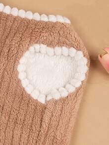 Ropa linda de poliéster para gatos y perros, suéter para mascotas, chaleco, adecuado para que gatos y perros pequeños lo usen en casa (no adecuado para gatos y perros grandes). - Marrón - Ver 5
