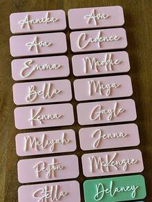 Custom Acrylic Name Magnet, Cute Personalized Locker Nameplate, Locker Accessories - Locker Decoration - Back To School Gift - Multicolor - View 2