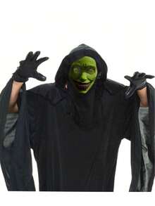 1 mặt nạ kinh dị Halloween - Mặt nạ quỷ mắt trắng cười, thích hợp cho tiệc Halloween, nhập vai, lễ kỷ niệm, trang trí lễ hội, mặt cười kinh dị, đạo cụ trang phục tiệc Carnival - Nhiều màu - Xem 7