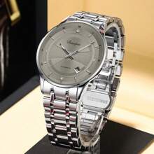 Classic Men's Automatic Mechanical Watch, Luminous Stainless Steel Casual Watch, Automatic Winding Luxury Men's Watch, Ideal Men's Gift Choicemen Watches High Quality