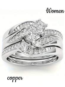 خاتم وعد للزوجين - خاتم الالتزام لها مجموعة الكنة - خاتم الزواج من الفولاذ المقاوم للصدأ للرجال