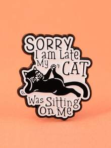 1 件装卡通猫咪徽章可爱动物装饰别针女士礼物