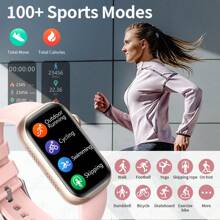 LIGE LIGE Fashionable Smart Watch For Women Silicone Band 100+ Workout Modes 1.47 Inch DisplayWeather Notifications Custom Faces Activity Tracker