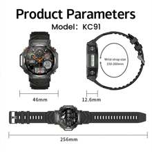 Hwagol 1,39 Zoll TFT Smartwatch mit Bluetooth Anruf/107 Sportmodi/Schlafverfolgung/Schrittzähler, Smartwatch mit Taschenrechner, GPS, anpassbarem Zifferblatt, kompatibel mit Android & iOS, 530mAh Akku, geeignet für Frauen & Männer