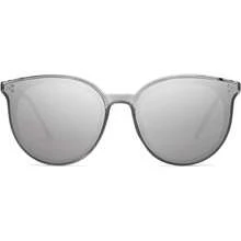 Lentes De Sol Mujer Hombre Marco Redondo - Gris/Plateado - Ver 2