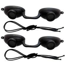 2 Pack EVO FLEX Sunnies Flexible Tanning Bed Goggles UV Eye Protection Glasses ( - 1 - View 2