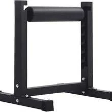 Huisuilinss Split Squat Stand,Single Leg Squat Roller & Bodyweight Training,Heavy-Duty Bulgarian Squat & Leg Lunge Trainer With 7 Adjustable Heights,Lower Body Workouts - 黑色 - 查看 1