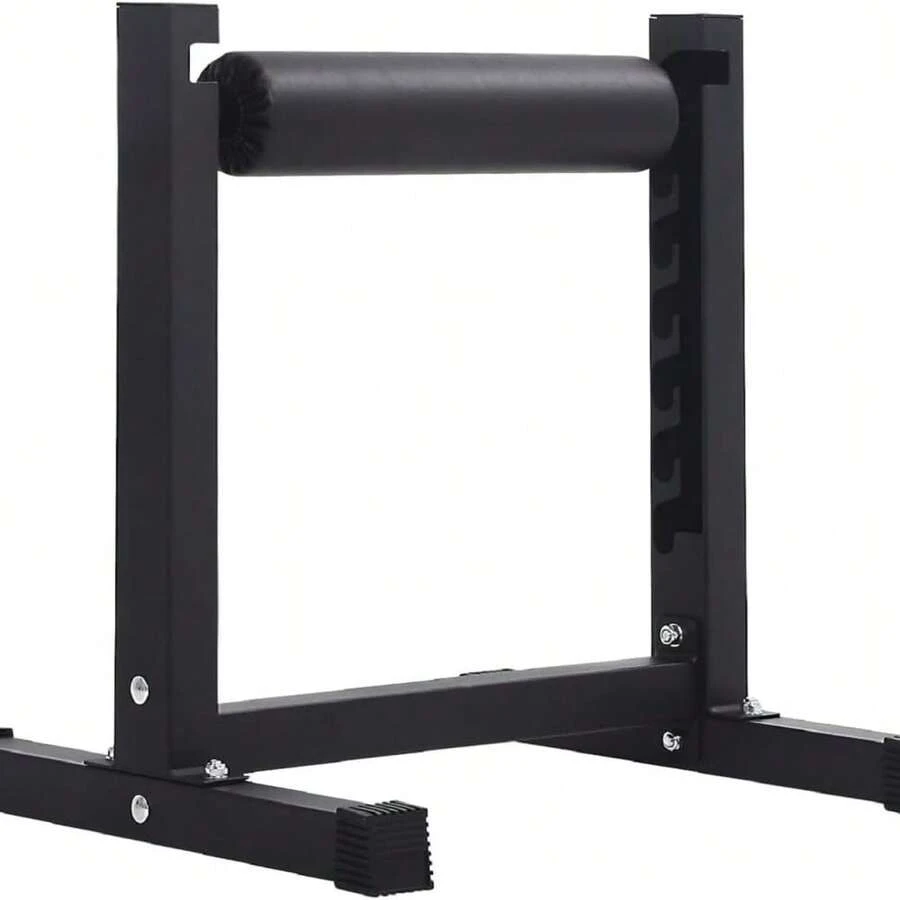 Huisuilinss Split Squat Stand,Single Leg Squat Roller & Bodyweight Training,Heavy-Duty Bulgarian Squat & Leg Lunge Trainer With 7 Adjustable Heights,Lower Body Workouts - 黑色 - 查看 1