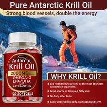 XEMENRY Antarctic Krill Oil - Joint, Heart, Brain & Immunity Supplements - 120pcs - 120 Capsules - 查看 3