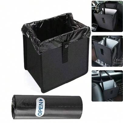 سلة قمامة معلقة للسيارة مقاومة للماء، منظم للسيارة قابل للطي ومانع للتسرب، سلة قمامة محمولة سعة كبيرة للتخزين للمركبات، الشاحنات، ال-SUV