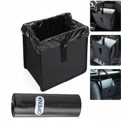 Hanging Waterproof Car Trash Can, Leak-Proof Foldable Car Storage Box, Portable Large Capacity Garbage Can, Suitable For Sedan, Truck, SUV