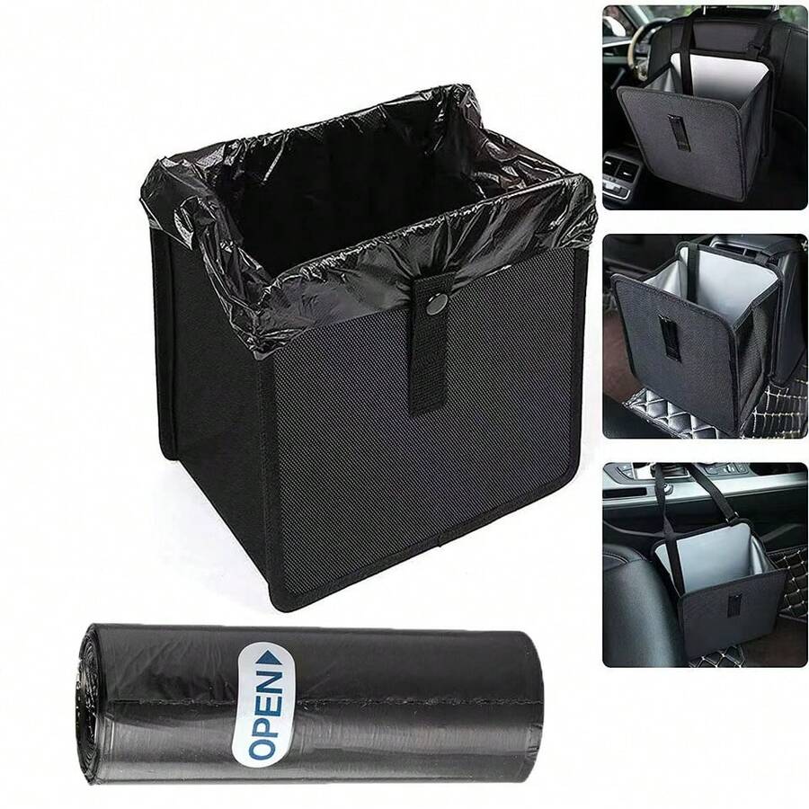 Hanging Waterproof Car Trash Can, Leak-Proof Foldable Car Storage Box, Portable Large Capacity Garbage Can, Suitable For Sedan, Truck, SUV - Multicolor - View 1