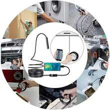 Endoscopio para teléfonos Android con alta definición y tres funciones en uno(5,5 mm, cable rígido de 5 metros) - Negro - Ver 5