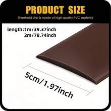 1米/2米自粘地板过渡条，地板覆盖条，地毯门槛连接，地板接缝光滑，安装简便 - 彩色 - 查看 4