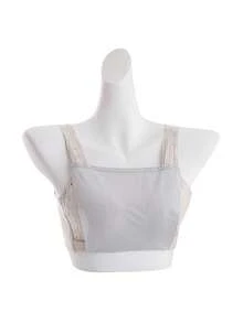 4pcs Women's Black, White, Nude Ice Silk Anti-Exposure Adjustable Snap Invisible Bra Lin For Dress For Christmas Decor - Multicolor - View 4