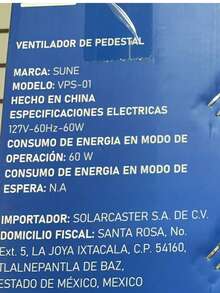 PEDESTAL FAN 16 - US A Type Plug(110-127V) - View 5