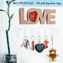 100pcs Key Rings, Detachable Key Rings Bulk Used For Keychains And Crafts (2.5cm)