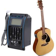 5 Bandas Pastilla De Guitarra, Universal LCD Ecualizador Sintonización Ajustable Instrumento Musical Suministros ElectroAcústica Instrumento Accesorios Para Guitarrista Amantes Principiante - tiene una función de sintonización, ajuste de afinación, pastilla claro, control de volumen, una pantalla de sintonización - Multicolor - Ver 11