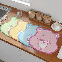 Care Bears Cute Animal Desk Mat, Absorbent, Dirt-Resistant Silicone Kitchen & Bathroom Desk Pad With Bear Pattern, Perfect Gift For Family