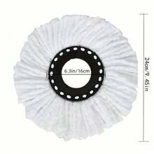 1/3/5/6/8/10pcs Swivel Mop Replacement Heads - Featuring Microfiber Strands And Washable, Compatible With Round Hurricane Spin Mop, Standard Circular Cleaning Refills, Easy Replacement, Housework Essential For Smooth, Mirror-Like Floor Cleaning, Degreasing & Dust Removal