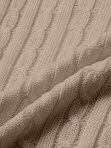 自由式白色、黑色、棕色、卡其色、粉色夏季新款女士加大码刺绣针织短袖T恤，商务休闲优雅假日运动风 - 卡其色 - 查看 8