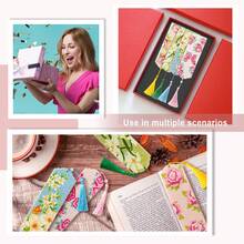 4/8pcs DIY Diamond Painting Bookmarks, Mandala Pattern For All Seasons, Study Supplies & Tools - Multicolor - View 3