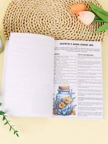 1 件复古“巫术咒语书” - 复杂的黑色和金色设计，带有蝴蝶图案，适合记笔记、生日礼物和桌面游戏、生日贺卡、巫术装饰、万圣节、学校用品、返校 - 彩色 - 查看 11