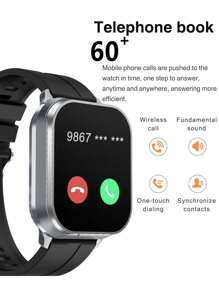 EFFEOKKI EFFEOKKI Smartwatch 2 In 1 Earbuds With Silicone Sleeve BT TWS Earphones Headset Make Answer Call Blood Pressure Sport Smart Watch