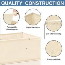 Drawer Organizer For Clothing, 12 Pack Sock Underwear Drawer Organizer Bins, Foldable Fabric Closet Organizers And Storage, Dresser Drawer Dividers For Bra, Scarves, Belt, Tie - Yellow - View 5