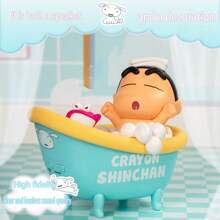 CRAYON SHINCHAN Haut-parleur sans fil créatif et attrayant de Crayon Shin-Chan, dessin animé mignon en forme de baignoire où le haut-parleur de Shin-Chan peut être inséré. Ornement raffiné, cadeau d'anniversaire.
