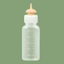 1 pieza Biberón para gatitos y cachorros, jeringa de alimentación de medicamentos para mascotas con tetina, botella y alimentador de tetina especializados - Blanco - Ver 17