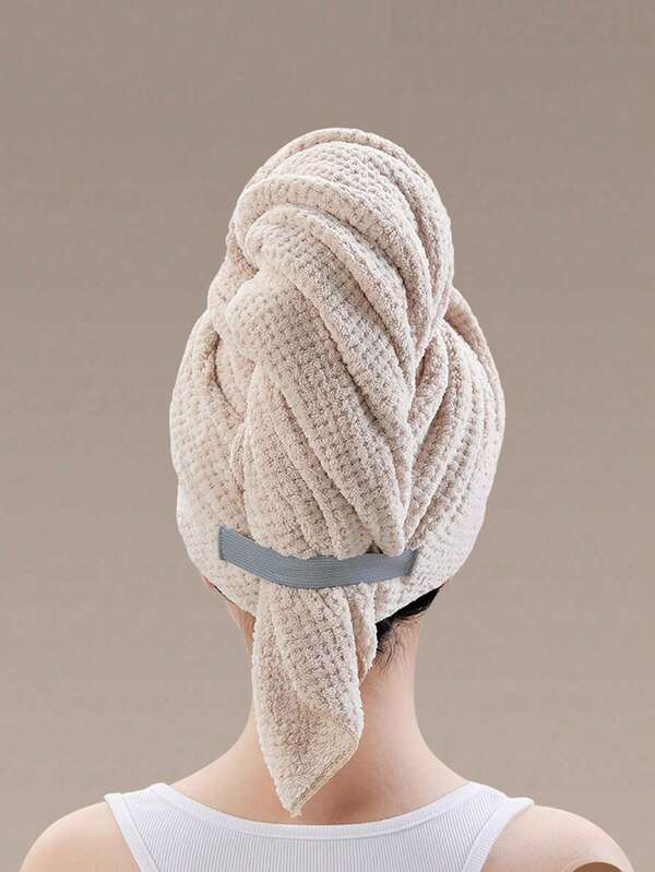 Toalla de pelo de microfibra ultra suave - Secado rápido, envoltorio súper absorbente para mujeres y niñas, suave para el cabello rizado o dañado, accesorio de baño de unicolor (1 pieza/set de 2 piezas), gorro, gorro de ducha, productos y accesorios para el cabello para barbería, salón de belleza, artículos esenciales de viaje, Halloween, Navidad, artículos esenciales para la vida, toalla de baño grande, accesorios para el cabello, cobertor para el cabello, toalla para el cabello