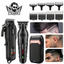 HIENA Multi-Functional Electric Hair Clipper Set For Men, Cordless Rechargeable Haircut Trimmer, Zero Gap T-Blade Beard Trimmer, Suitable For Beginner And Home Use, Gift For Boyfriend Or Father