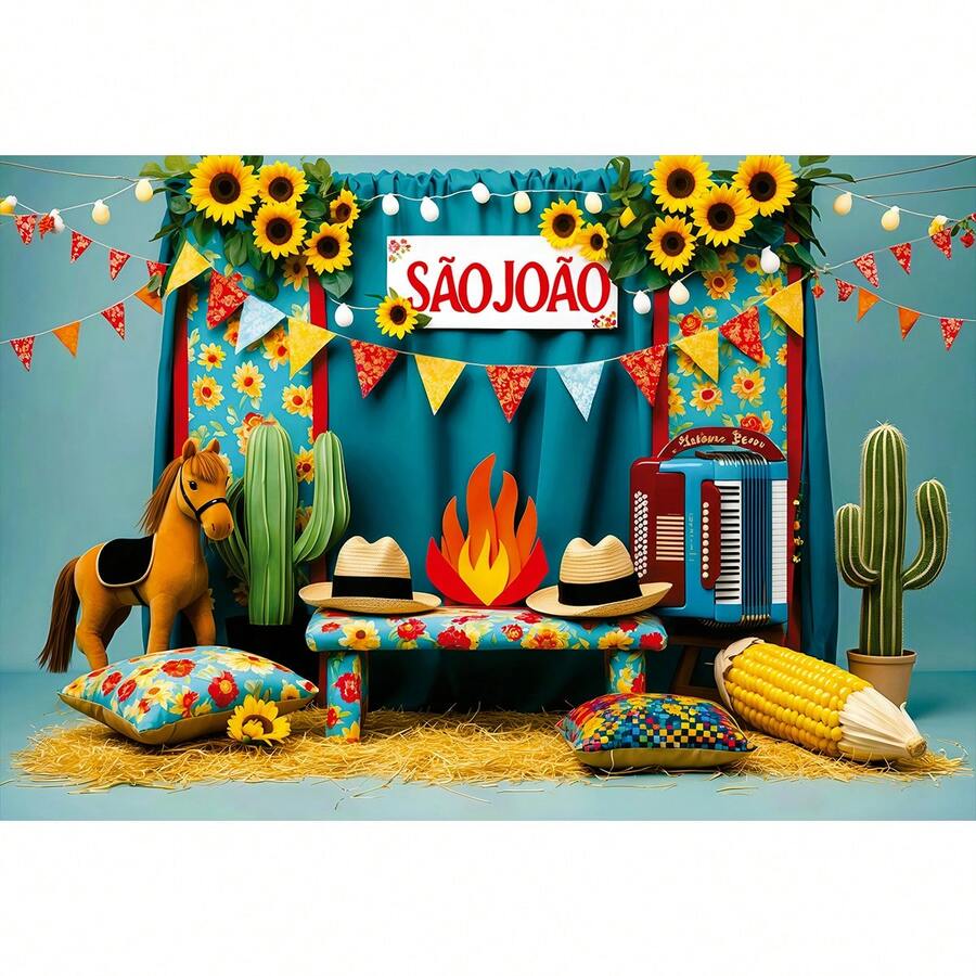 Photographic Panel June Festival Scenery Fabric - FDFJN0145 - View 1