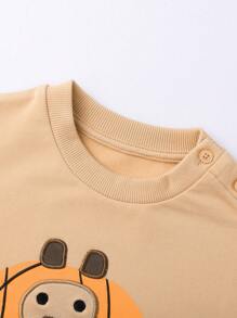 Annil Ropa para niños, niñas, niños, niña pequeña, sudaderas de cuello redondo y manga larga, primavera