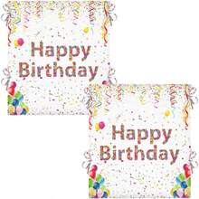 Happy Birthday Chair Cover Birthday Seat Cover For Office Chair Chair Cover With Ribbons Cupcake Chair Back Covers For Classroom School Home Dining Party Decor - ColorfulHappyBirthday - View 1